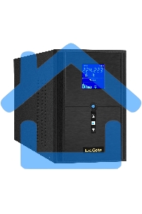 Источник бесперебойного питания (инвертор, синус, для котла) ExeGate SineTower SZ-2000.LCD.AVR.3SH.1C13.USB 2000VA/1600W, чистая синусоида, LCD дисплей, AVR, 3*Schuko+1*C13, USB, линейно-интерактивный, внешняя батарея 24В до 200А·ч, черный