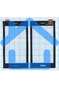 Сенсорное стекло (тачскрин) для Asus 5495N FPC-1, черное