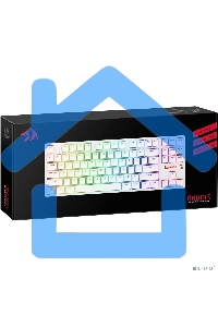Клавиатура Redragon Anubis беспроводная, USB, Bluetooth/Радиоканал, белый
