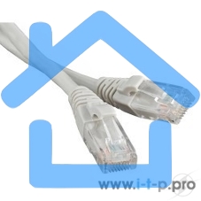 Патч-корд Hyperline U/­UTP, Cat.5e, LSZH, 3 м, серый 