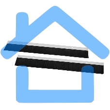 Комплект щеточного ввода в шкаф, универсальный, черный