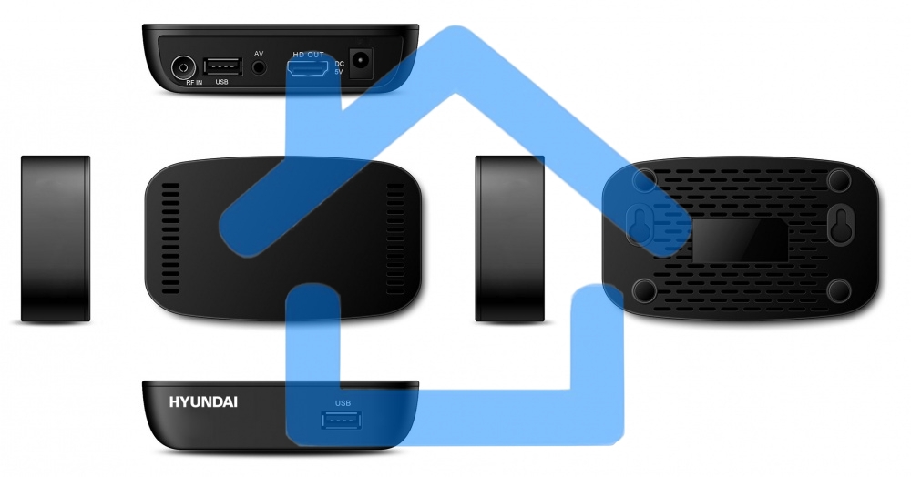 Цифровой TV ресивер HYUNDAI H-DVB460 черный