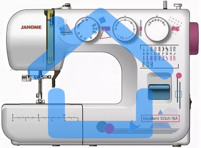 Швейная машина Janome Excellent Stitch 18A белый