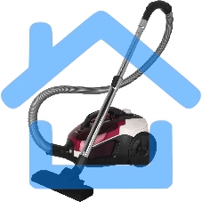 Пылесос Hyundai HYV-C3370 белый/красный, 380/2400 Вт, уборка сухая, пылесборник контейнер 3.5 л