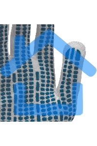 Перчатки трикотажные, с ПВХ Протектор, 32 г, 10 класс, 10 пар/уп