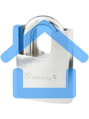 Замок навесной Matrix, защищенная дужка 60 мм