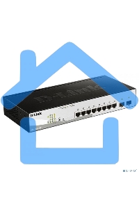 Коммутатор D-Link DGS-1210-10P/FL2A Управляемый L2 коммутатор с 8 портами 10/100/1000Base-T и 2 портами 1000Base-X SFP (8 портов PoE 802.3af/at, PoE бюджет 65 Вт)