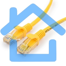 Патч-корд UTP Cablexpert кат.5e, 2м, литой, многожильный (желтый)