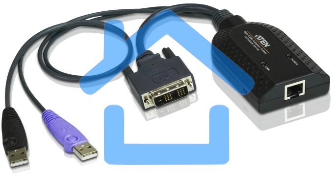 Модуль удлинителя, DVI+KBD+MOUSE USB 2.0+AUDIO, для подкл. DVI USB virtual media KVM adapter cable