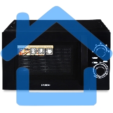 Микроволновая печь Hyundai HYM-M2063 черный, 20 л, 700 Вт, переключатели - поворотный механизм