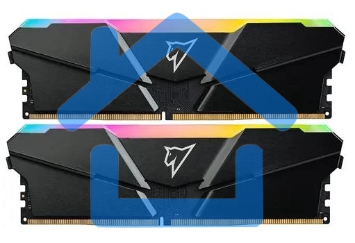 Оперативная память NETAC Shadow, DDR4, 16Gb (2x8Gb), 3600MHz, CL18, DIMM, с радиаторами, RGB, серый