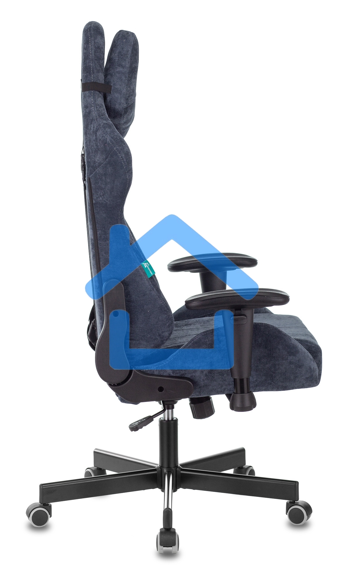 Кресло игровое Бюрократ VIKING KNIGHT LT27 FABRIC синий крестовина металл/пластик