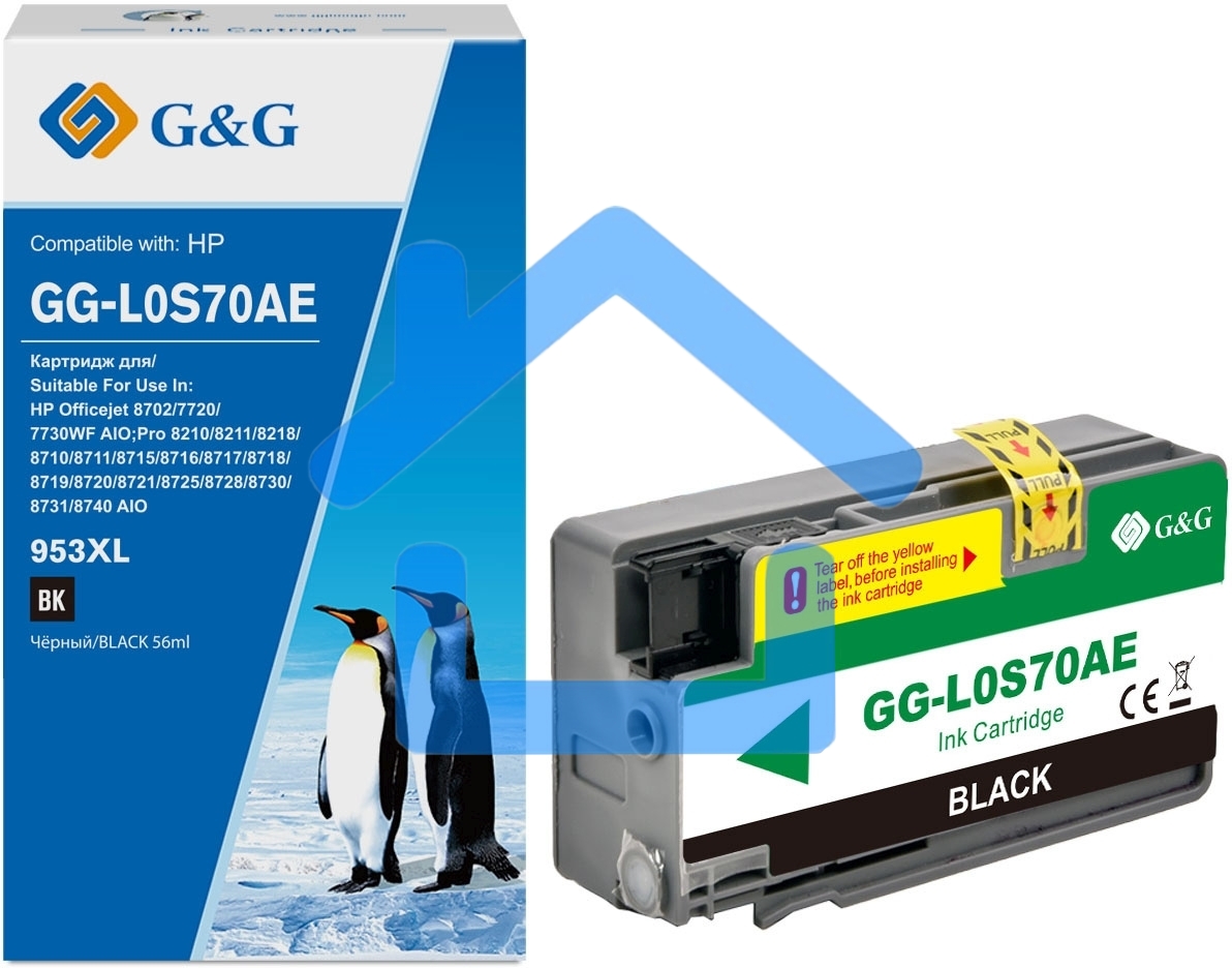Картридж струйный G&G GG-L0S70AE черный (58мл) для HP OJ Pro 7740/8210/8218/8710/8715