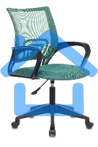 Кресло компьютерное Бюрократ CH-695NLT TW-03 TW-30 зеленый, сетка/ткань, крестовина пластик