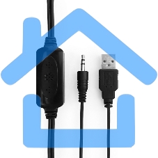 Акустическая система 2.0 Gembird SPK-405, пассив. излучатели, черный, 5 Вт, рег. громкости USB-питание