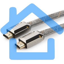 Кабель Cablexpert HDMI серия Platinum, 1,8 м, v2.0, M/M, плоский, позол.разъемы, металлический корпус, нейлоновая оплетка, блистер