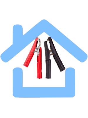 Зажим крокодил в изоляторе Rexant, длина 75 мм, ток 30A, 2 шт., пакет БОПП