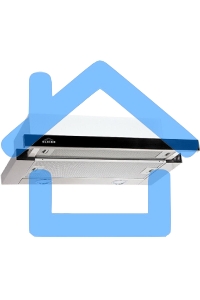 Вытяжка встраиваемая Elikor Интегра Glass 50Н-400-В2Д нержавеющая сталь/стекло черное, 50 см, 400 куб. м/ч, 55 дБ