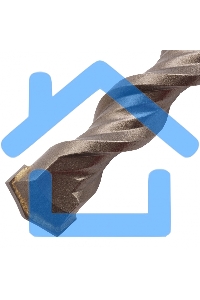 Бур по бетону Denzel двойная спираль, Cobalt W-tip, 16x260 мм, SDS PLUS