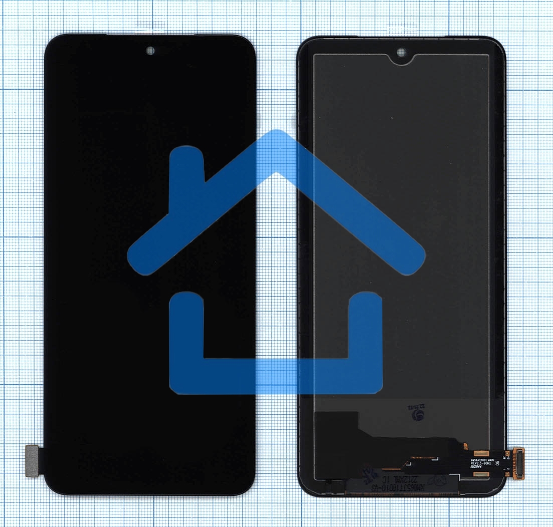 Дисплей для Xiaomi Redmi Note 11 в сборе с тачскрином черный