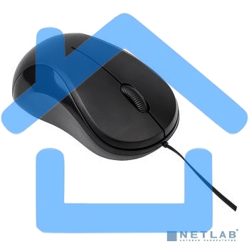Мышь проводная Oklick 115SR черный, 1000 dpi, USB, кнопки - 3