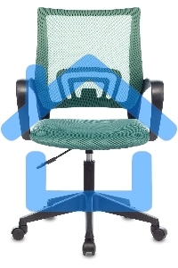 Кресло компьютерное Бюрократ CH-695NLT TW-03 TW-30 зеленый, сетка/ткань, крестовина пластик