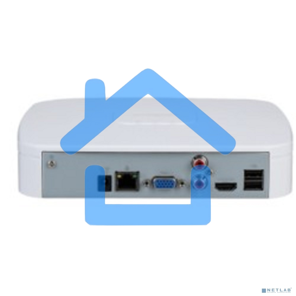 Видеорегистратор Dahua DHI-NVR2104-I2 4-канальный IP-видеорегистратор 4K и H.265+, ИИ