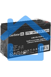 Батарея ExeGate EX285952RUS DTM 12072 (12V 7,2Ah, клеммы F1)