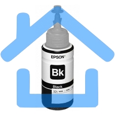 Чернила Epson T6641 (C13T66414A) черный (70 мл.) для L100/L110/L120/L132/ L200/L210/L222/ L300/L312/L350/L355/L362/L366/ L456/L550/L555/L1300