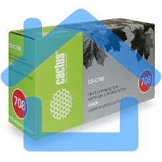 Картридж лазерный Cactus CS-C708 черный (2500 стр.) для Canon i-SENSYS LBP3300/LBP3360
