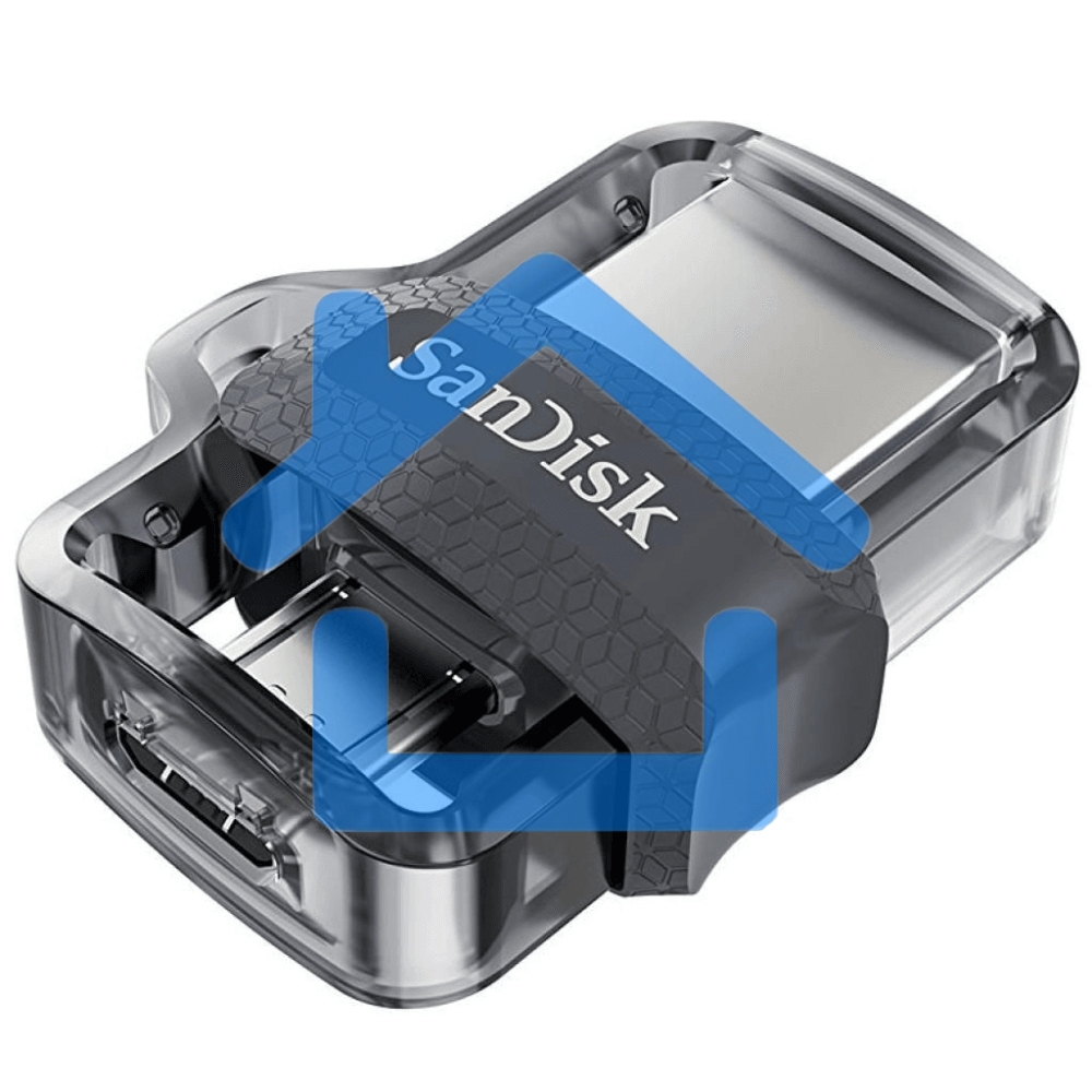 Флешка USB R/W 128Gb SanDisk Ultra Android Dual Drive OTG, m3.0/USB 3.0, Black