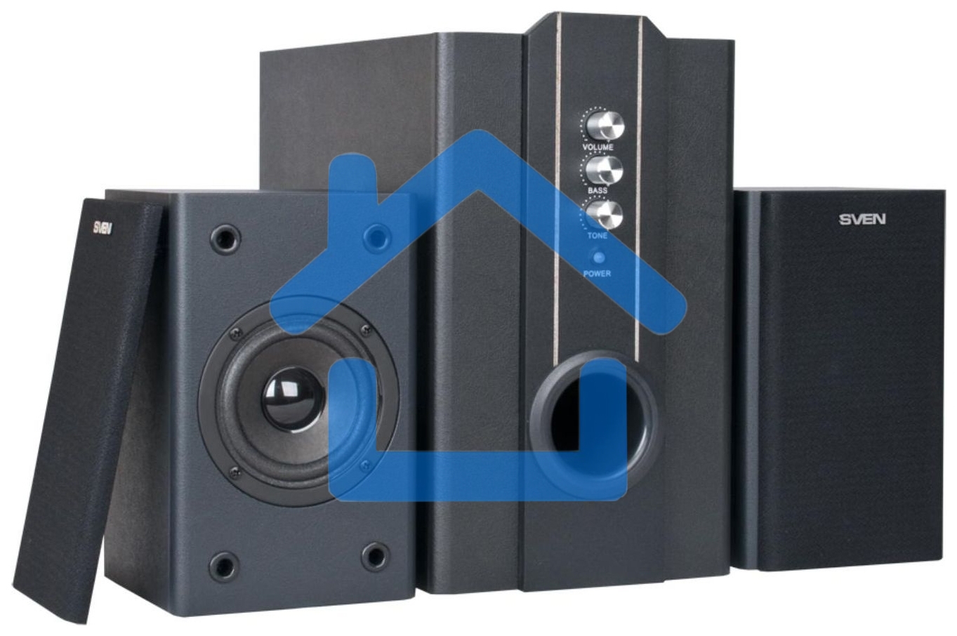 Акустическая система Sven SPS-820 2.1 черный 38Вт