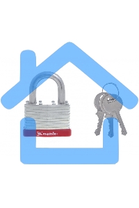 Замок навесной Matrix, 65 мм