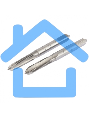 Метчик ручной М6 х 1,0 мм, комплект из 2 шт. Сибртех