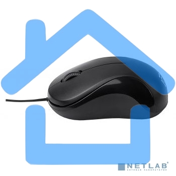 Мышь проводная Oklick 115SR черный, 1000 dpi, USB, кнопки - 3