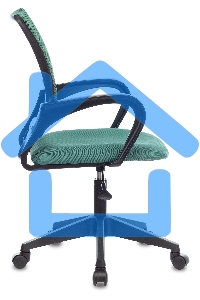 Кресло компьютерное Бюрократ CH-695NLT TW-03 TW-30 зеленый, сетка/ткань, крестовина пластик