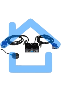 Переключатель KVM 2-портовый ORIGO OKVM221/A1A с портами VGA и USB