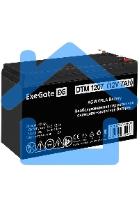 Батарея ExeGate EP129858RUS DTM 1207/EXG1270 (12V 7Ah) клеммы F2