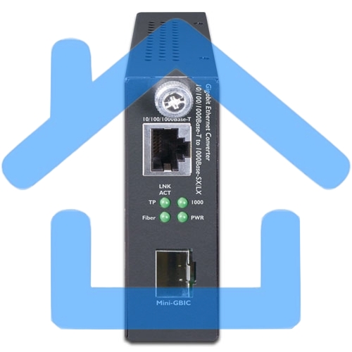 Медиа конвертер GST-805A 10/100/1000Base-T to 1000Base-LX/SX(mini-GbIC, SFP) Smart Media Converter-distance depends on SFP module