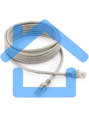 Патч-корд UTP Cablexpert кат.5e, 5м, литой, многожильный (серый)