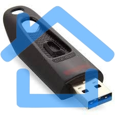 Флешка USB R/W Sandisk 256Gb Ultra SDCZ48-256G-U46 USB3.0 черный