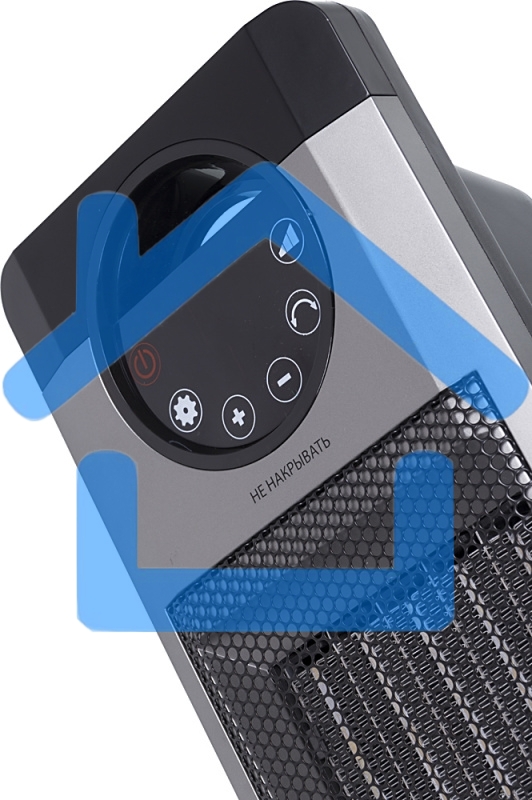 Тепловентилятор Ресанта ТВК-3, серый, 2000 Вт, 20 м2, термостат 67/2/5