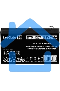 Батарея ExeGate EP129858RUS DTM 1207/EXG1270 (12V 7Ah) клеммы F2