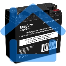 Батарея ExeGate ES255177RUS DTM 1217/EXS12170 (12V 17Ah), клеммы под болт М5