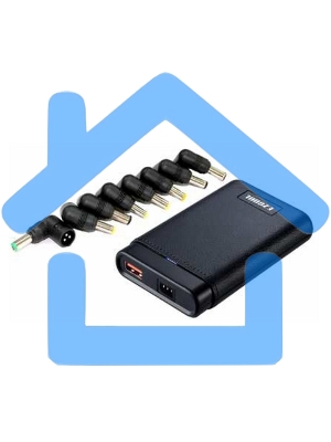 Универсальный БП для ноутбуков AСD NB895-90, 90вт макс., 15-20В, USB QC3.0, 9 коннекторов (вклюячая Lenovo прямоугольный) RTL