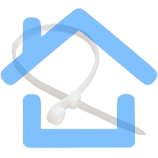 Хомут кабельный ИЭК UHH40-4-150-100 3.5х150 нейл. бел. с отвер. для креп. ХОК (уп.100 шт)