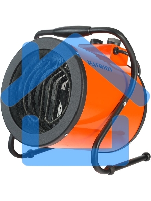 Электрокалорифер PATRIOT PT-R 5 633307265 (Мощность по ступеням 3.0/4.5 кВт, поток воздуха 420м3/час, вес 7кг)