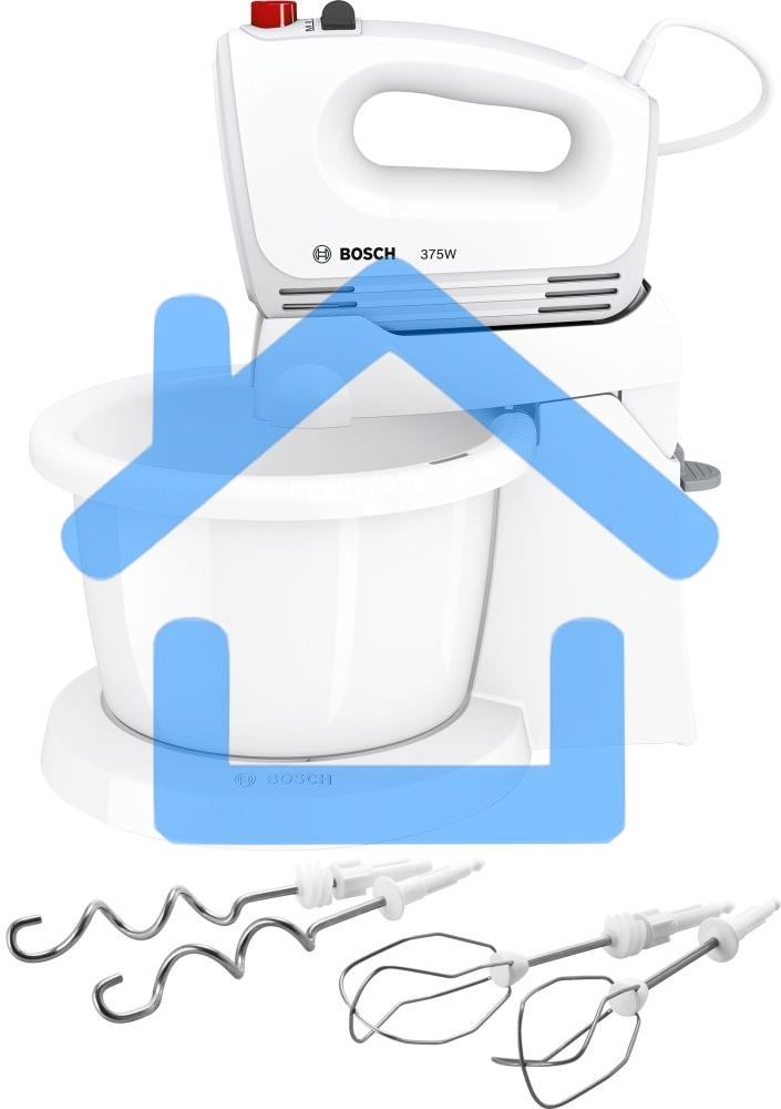 Миксер ручной Bosch MFQ2600W 375Вт, белый