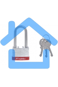 Замок Matrix навесной, 50 мм, удлиненная дужка