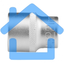 Головка торцевая, 22 мм, 12-гранная, CrV, под квадрат 1/2